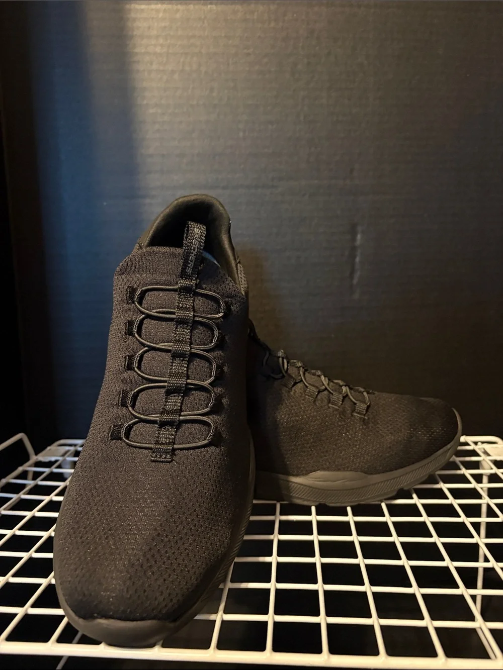Skechers Men's All-Black Slip-On Performance Sneakers
